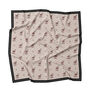 French floral silk scarf